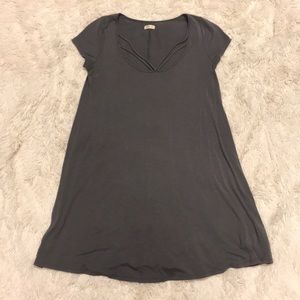Hollister grey strappy T-Shirt Dress